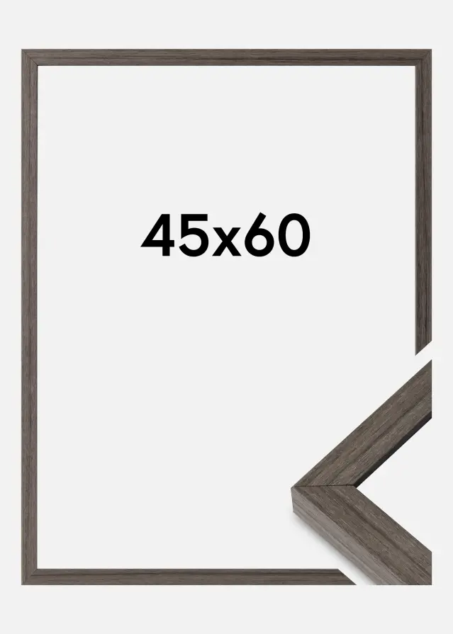 Ramme Hermes Akrylglas Grey Oak 45x60 cm