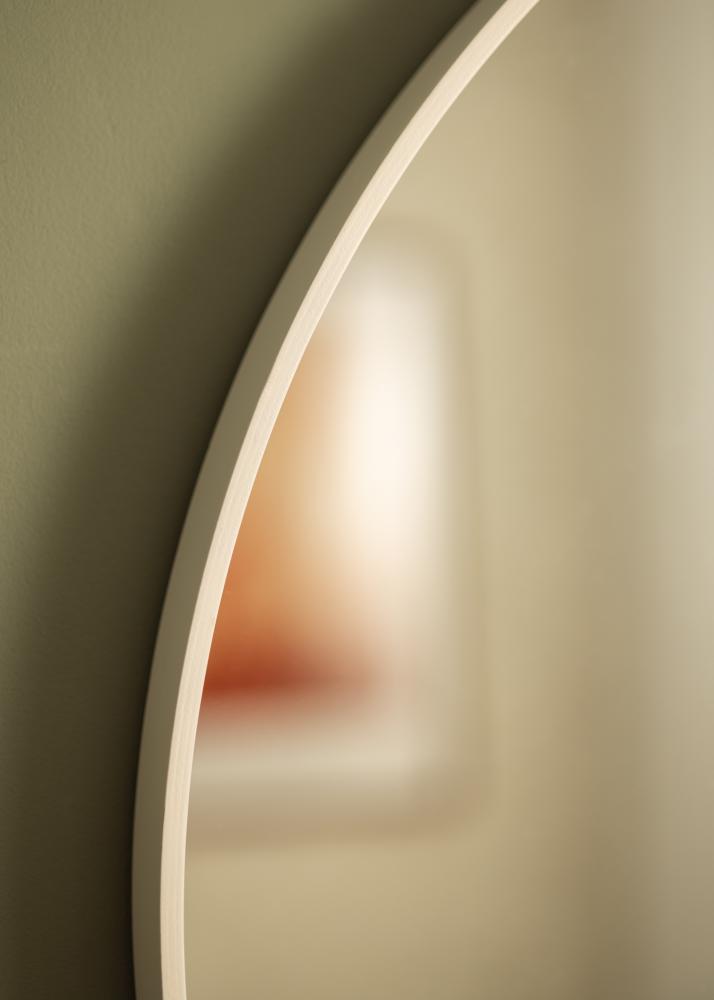 Spejl Reflection Hvid 80 cm Ø