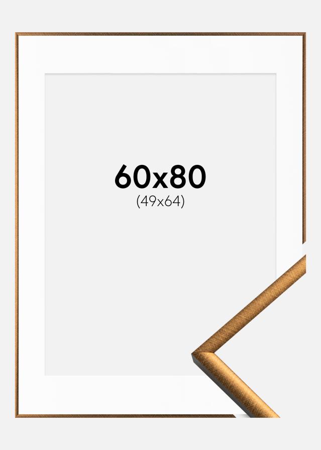 Ramme New Lifestyle Bronze 60x80 cm - Passepartout Hvid 50x65 cm