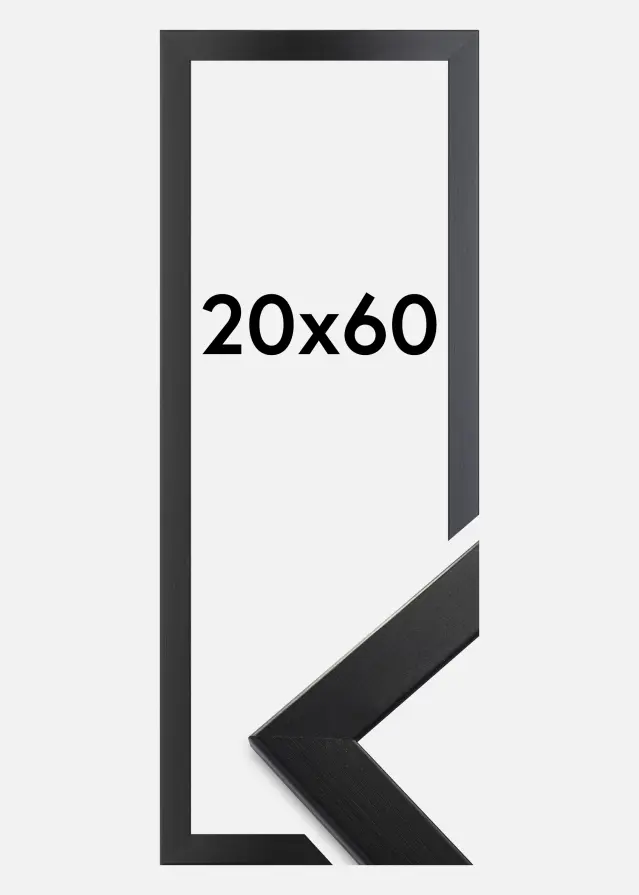 Ramme Trendline Akrylglas Sort 20x60 cm