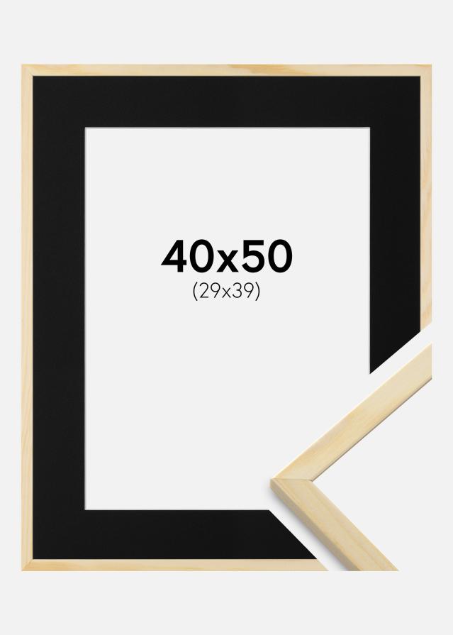 Ramme Galant Fyr 40x50 cm - Passepartout Sort 30x40 cm