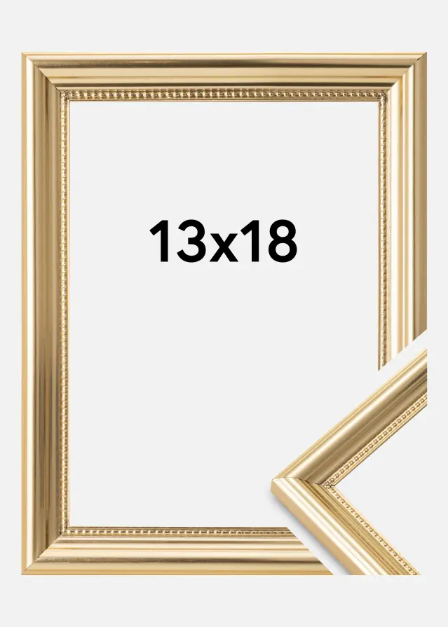 Ramme Gala Akrylglas Guld 13x18 cm