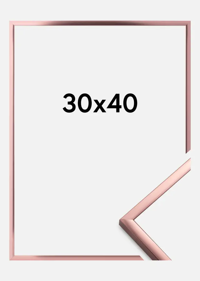 Ramme Poster Frame Aluminum Rosaguld 30x40 cm