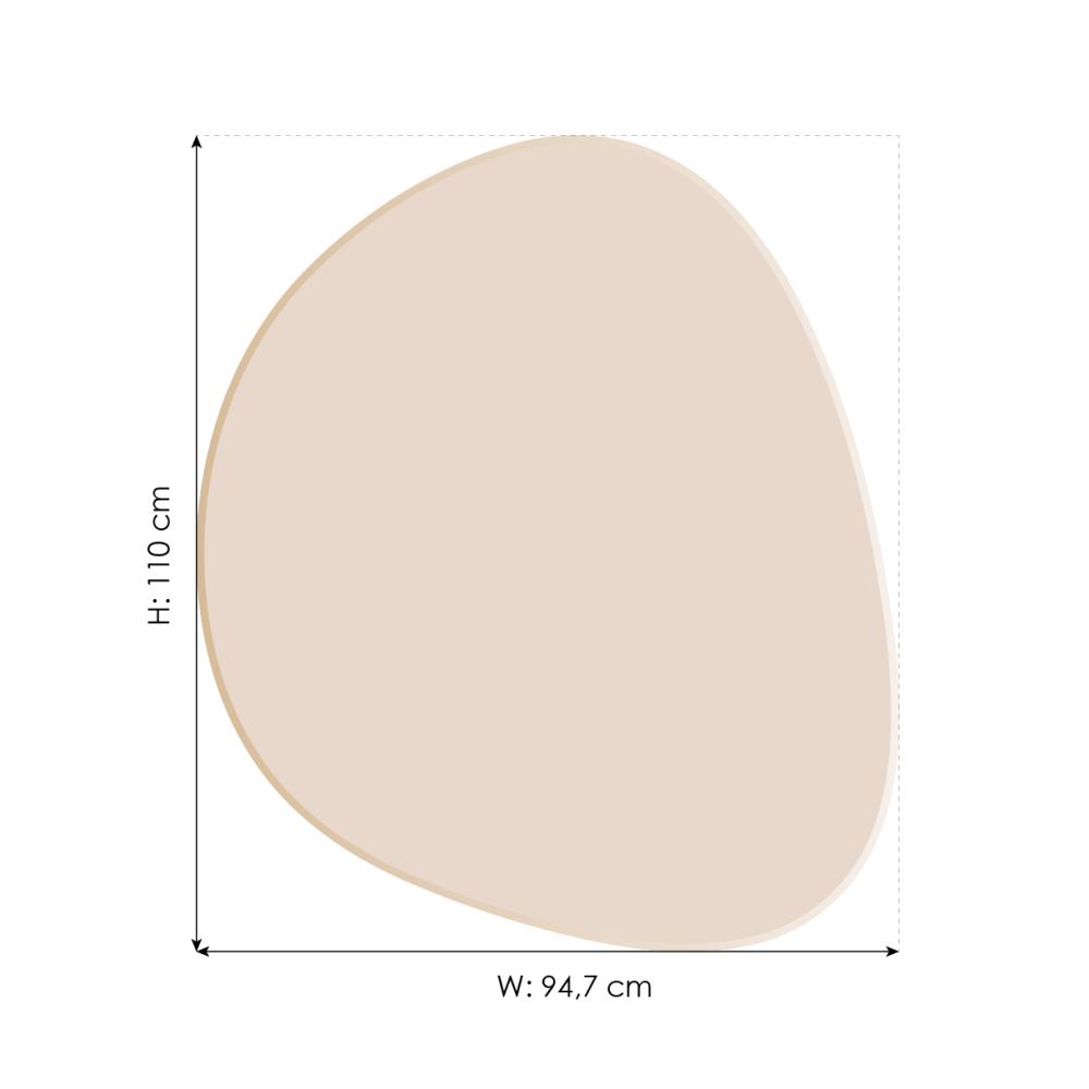 Spejl Shape Big Rose Gold 95x110 cm