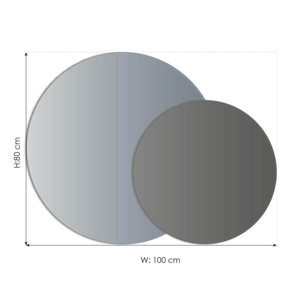 Spejl Clear & Warm Grey 80x100 cm