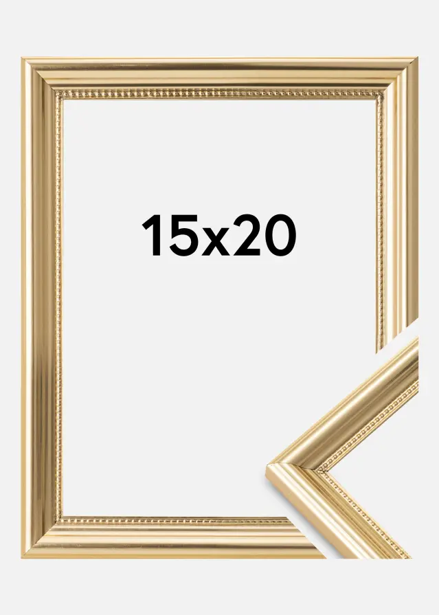 Ramme Gala Akrylglas Guld 15x20 cm