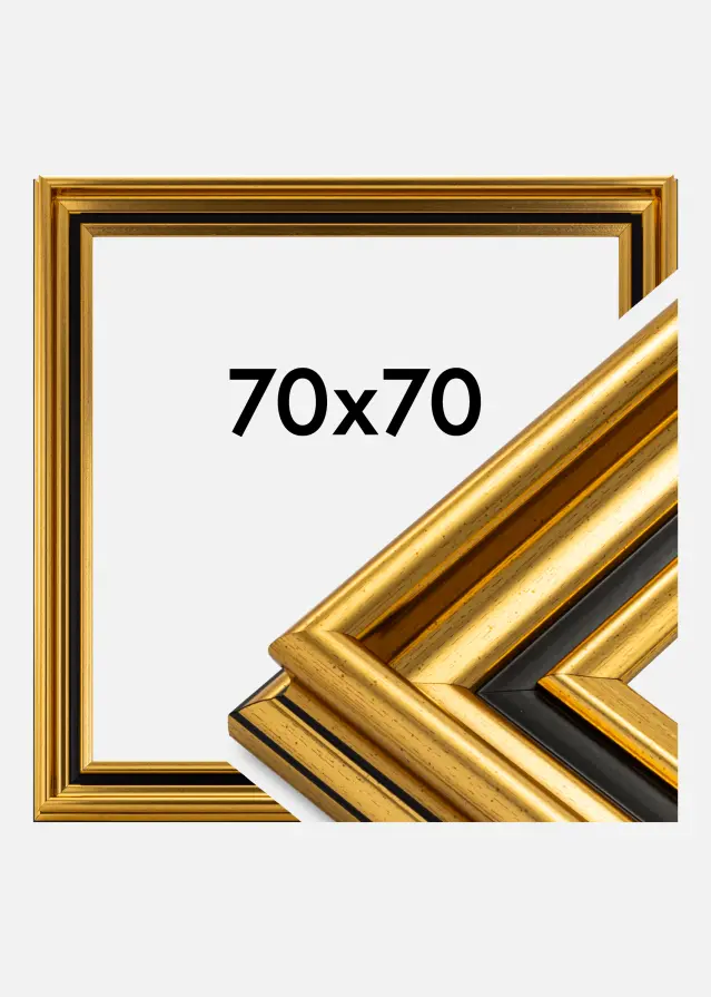 Ramme Gysinge Premium Guld 70x70 cm