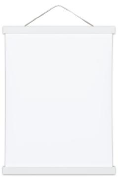 Plakatlister Hvid - 20 cm
