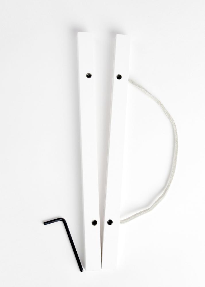 Plakatlister Hvid - 61 cm