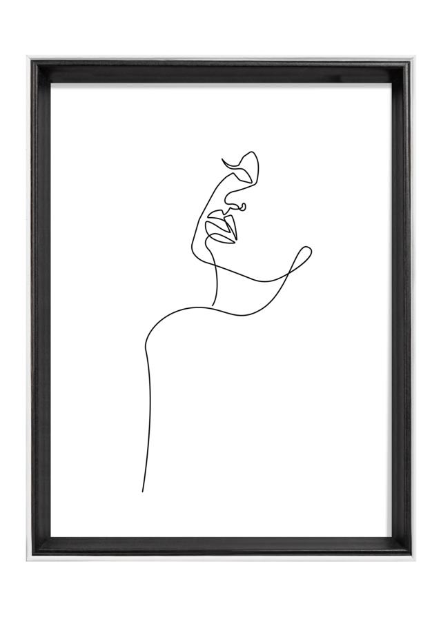 Ramme Silhouette Sort 18x24 cm