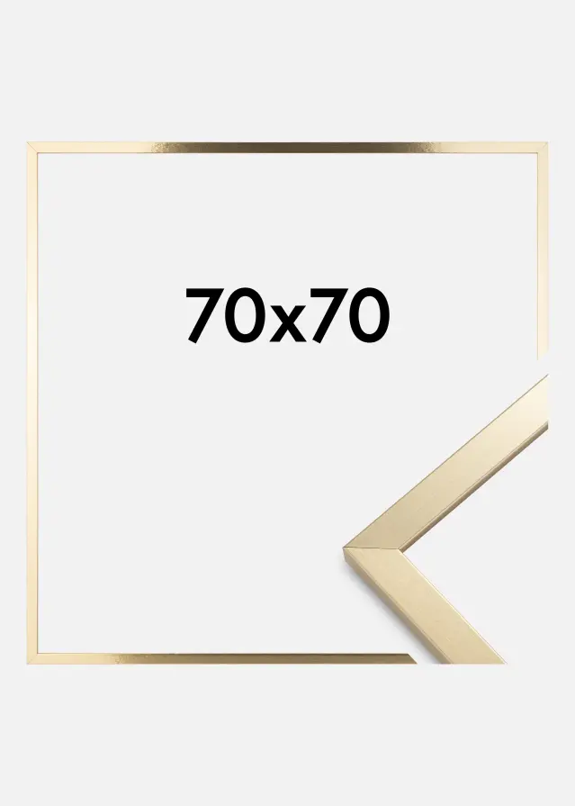 Ramme Trendy Akrylglas Guld 70x70 cm