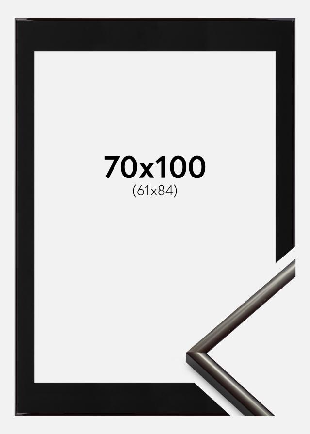 Ramme New Lifestyle Espresso Brown 70x100 cm - Passepartout Sort 62x85 cm
