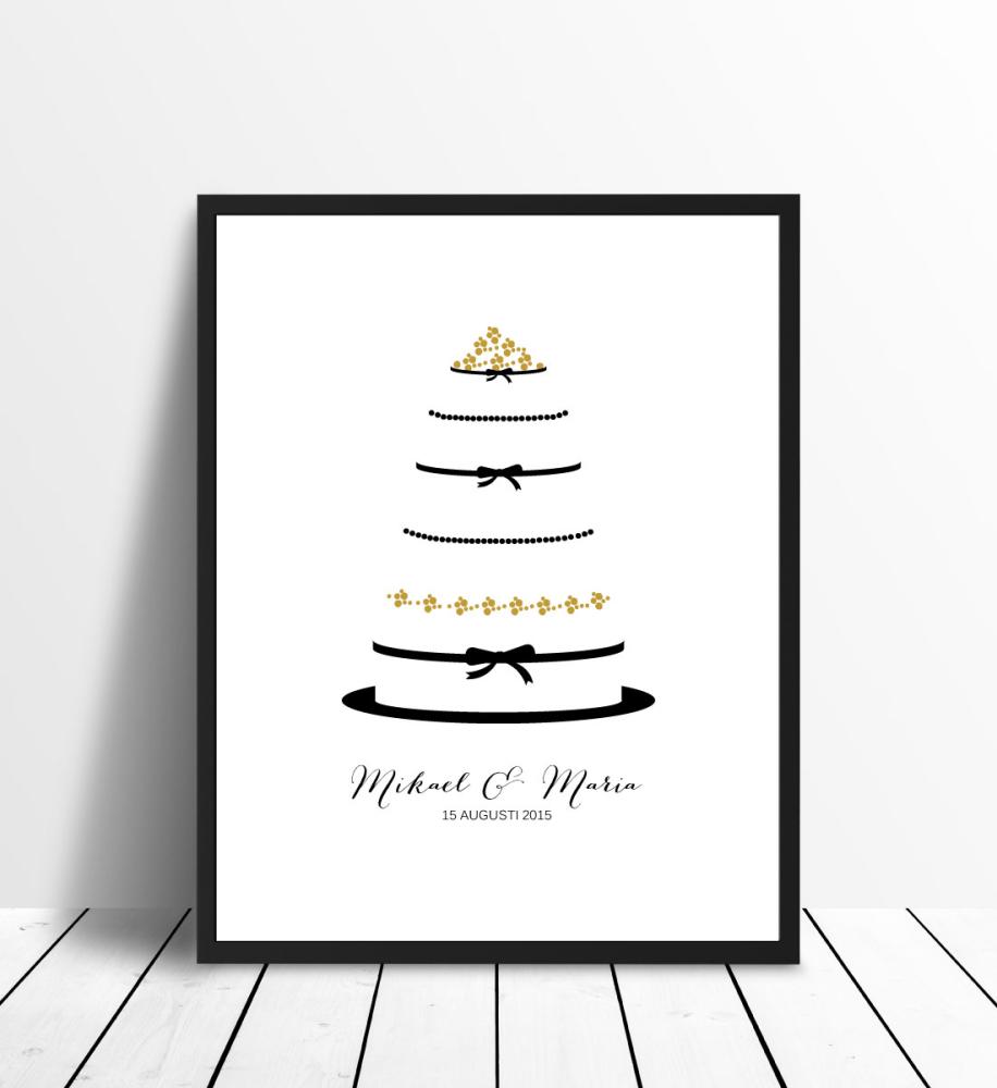 Wedding Cake - Gold