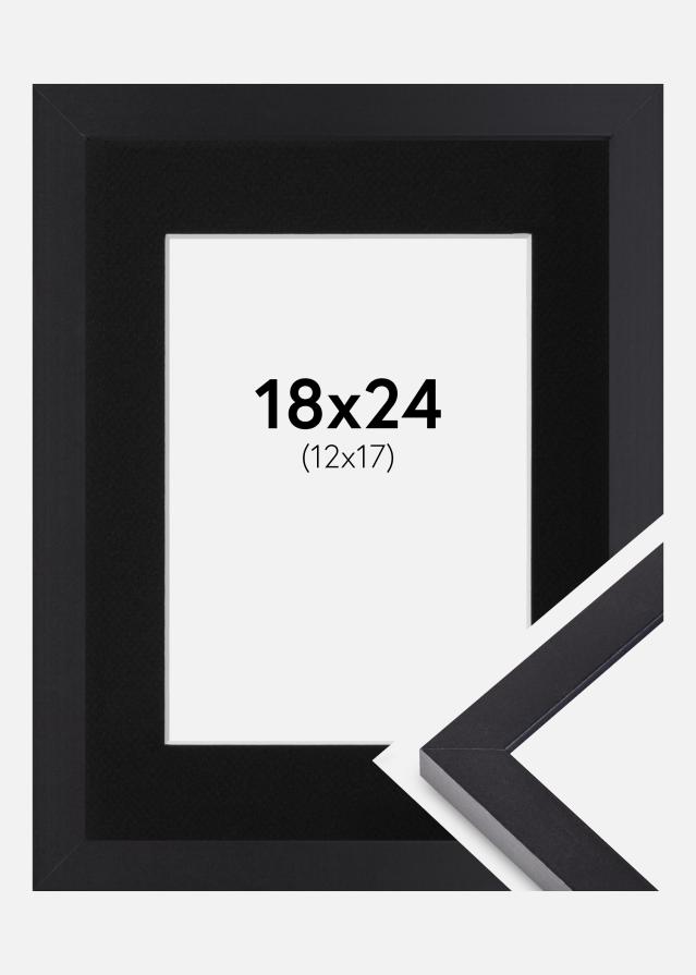Ramme Selection Sort 18x24 cm - Passepartout Sort 13x18 cm