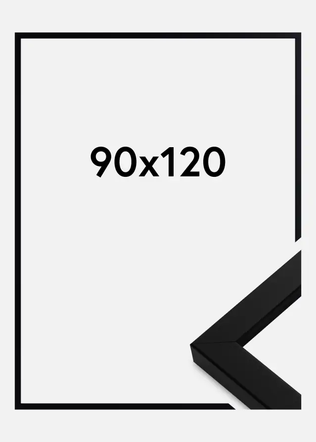 Ramme Blocky Akrylglas Sort 90x120 cm
