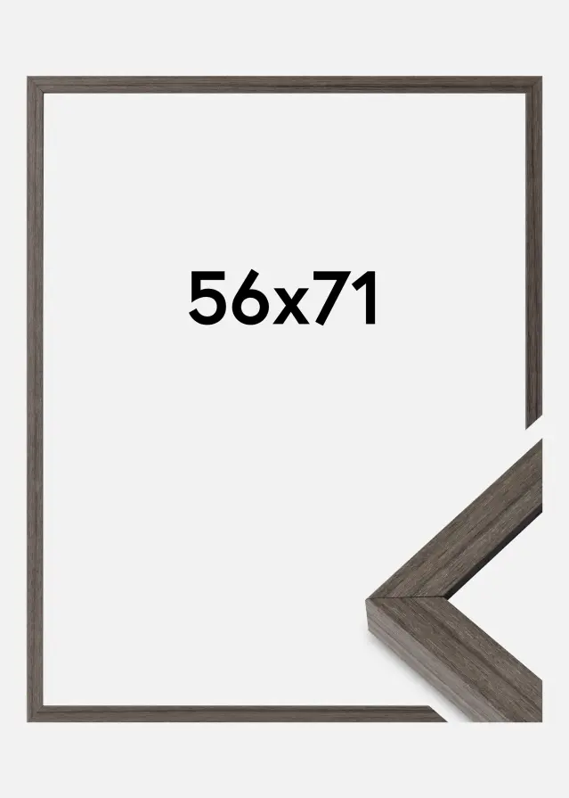 Ramme Hermes Akrylglas Grey Oak 56x71 cm
