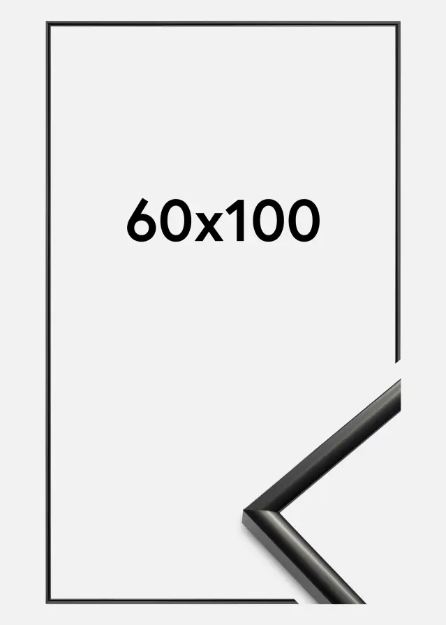 Ramme New Lifestyle Akrylglas Sort 60x100 cm