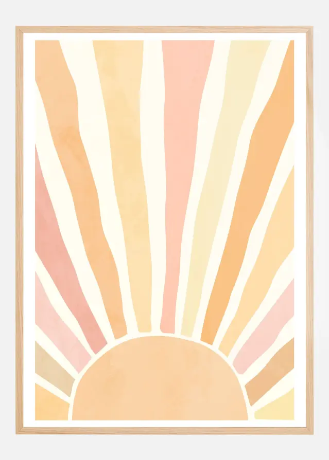 Boho sunrise Plakat