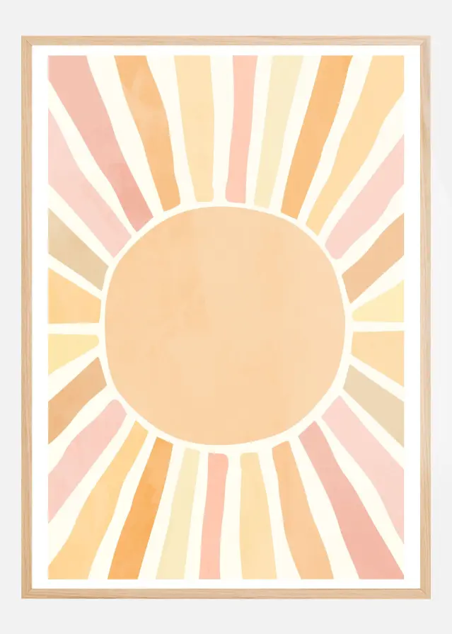 Boho sun Plakat