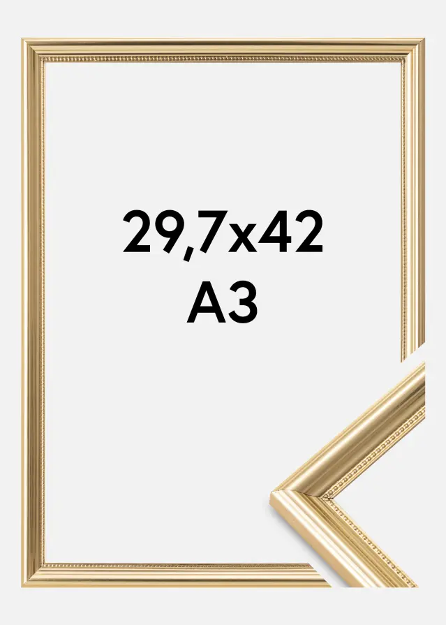 Ramme Gala Akrylglas Guld 29,7x42 cm (A3)