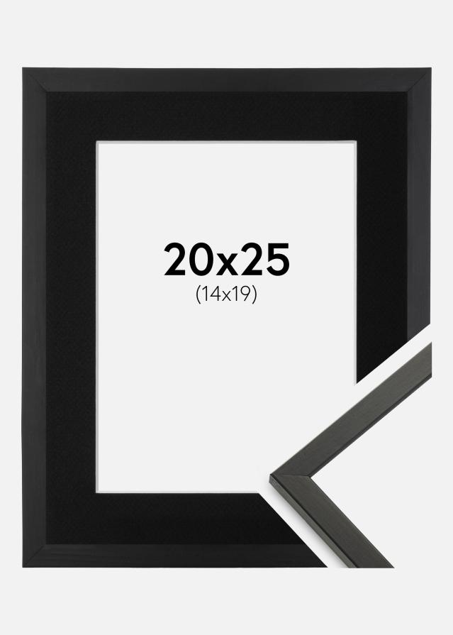 Ramme Galant Sort 20x25 cm - Passepartout Sort 15x20 cm