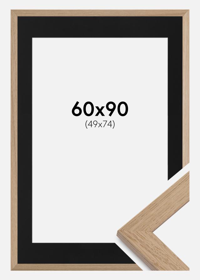 Ramme Trendline Eg 60x90 cm - Passepartout Sort 40x70 cm