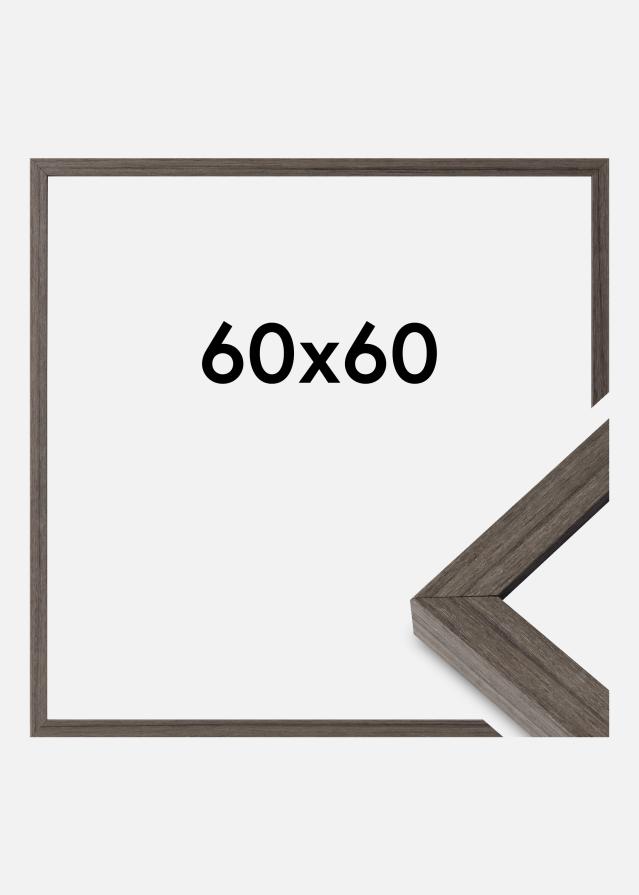 Ramme Hermes Akrylglas Grey Oak 60x60 cm