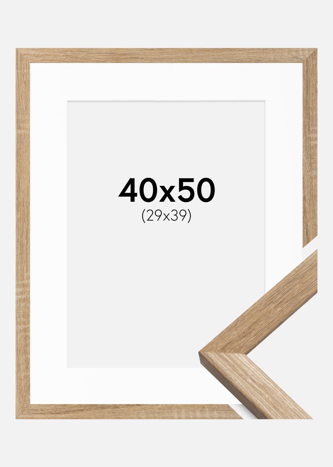 Product Image for Ramme Fiorito Lys Eg 40x50 cm - Passepartout Hvid 30x40 cm