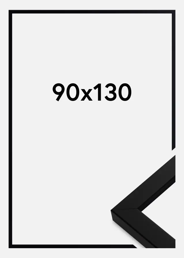 Ramme Blocky Akrylglas Sort 90x130 cm