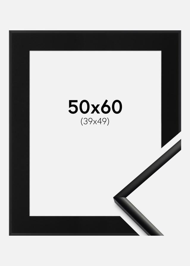 Ramme New Lifestyle Mat Sort 50x60 cm - Passepartout Sort 40x50 cm
