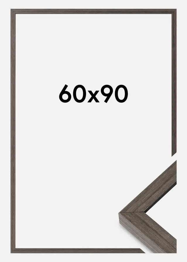 Ramme Hermes Akrylglas Grey Oak 60x90 cm