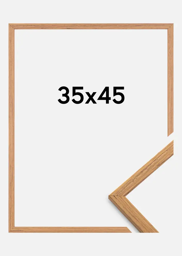 Ramme Edsbyn Akrylglas Teak 35x45 cm