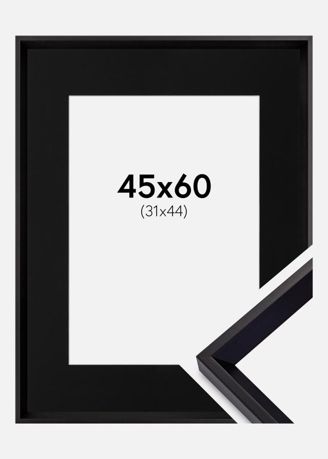 Ramme Globe Sort 45x60 cm - Passepartout Sort 32x45 cm