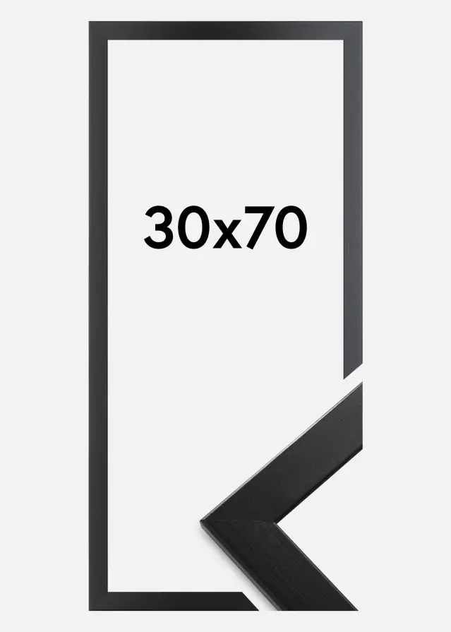 Ramme Trendline Akrylglas Sort 30x70 cm