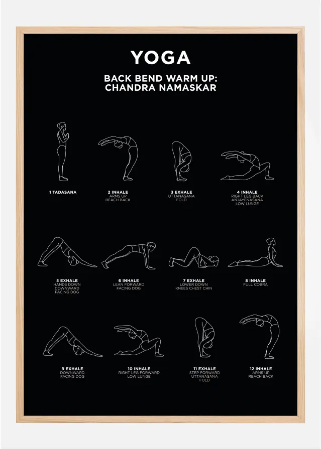 Back Bend - Warm Up - Black Plakat