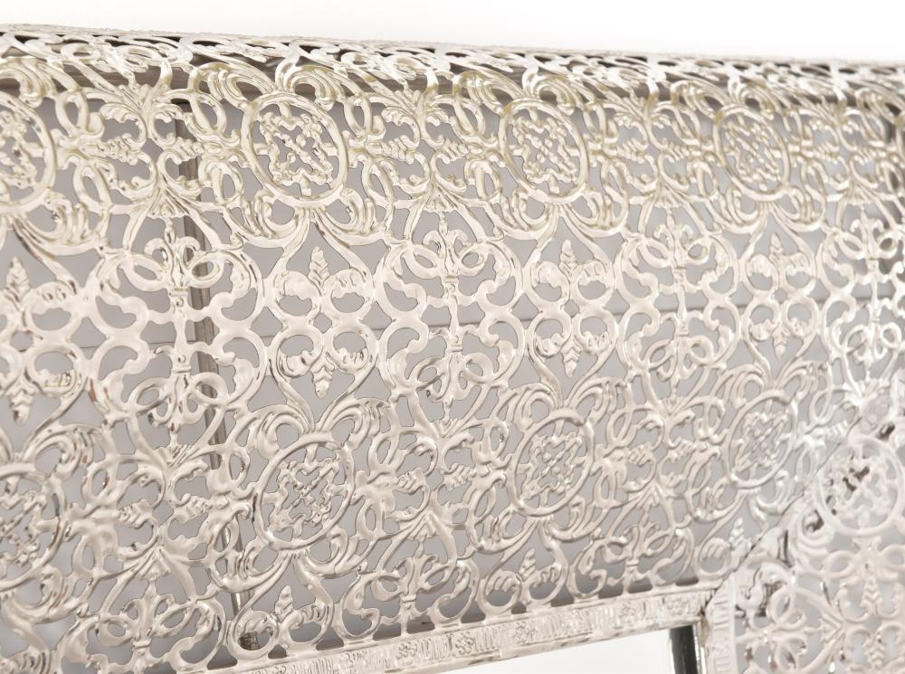 Spejl Marrakesh Rectangular Metal Sølv 70x90 cm