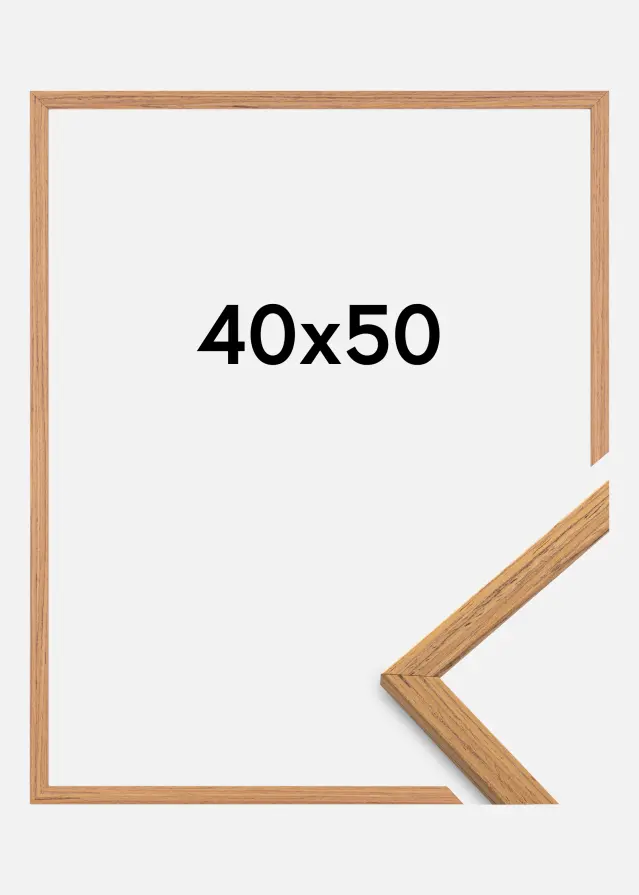 Ramme Edsbyn Akrylglas Teak 40x50 cm