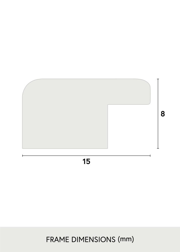 Ramme Liv Akrylglas Sort 30x40 cm