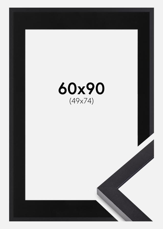 Ramme Selection Sort 60x90 cm - Passepartout Sort 50x75 cm