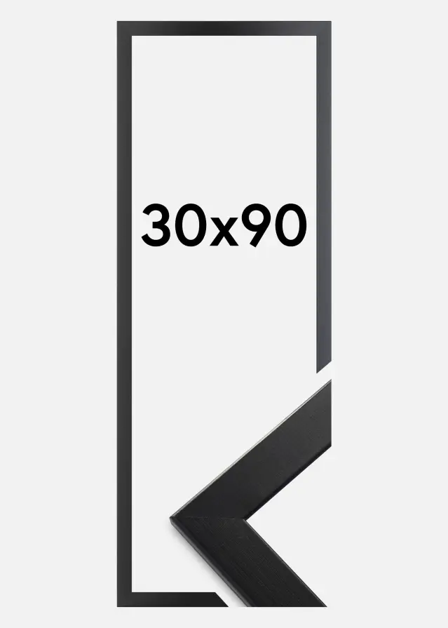 Ramme Trendline Akrylglas Sort 30x90 cm