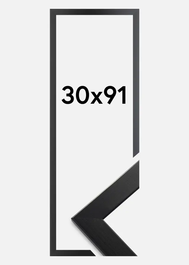Ramme Trendline Akrylglas Sort 30x91 cm