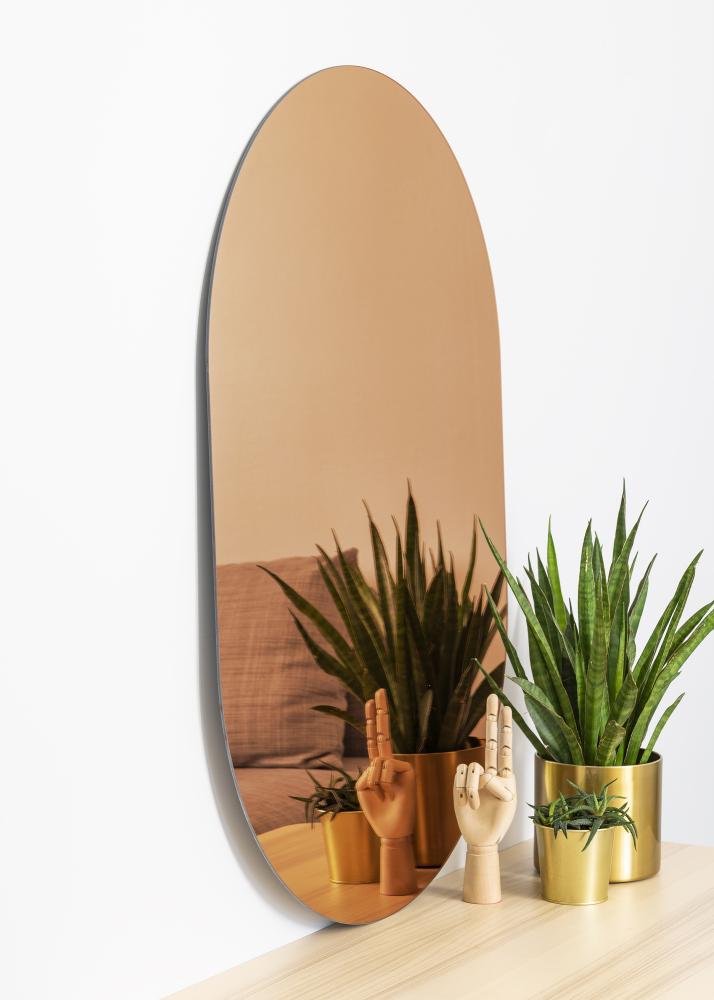 KAILA Spejl Oval Rose Gold 70x100 cm