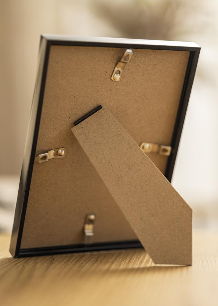 Ramme Scandi Sort 15x15 cm - Passepartout Hvid 9x9 cm