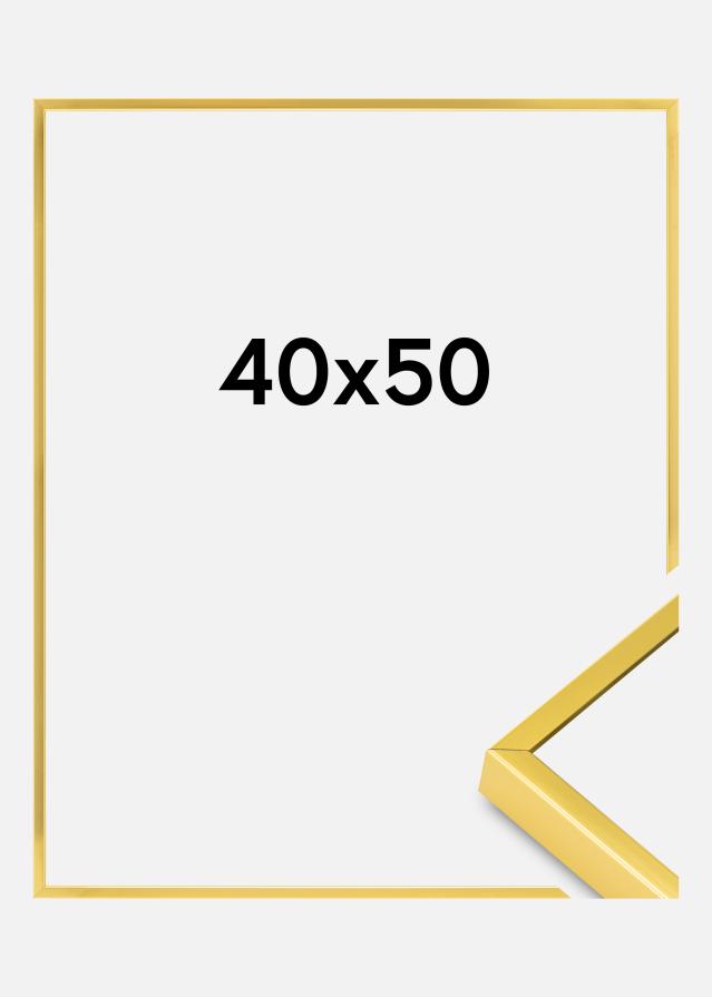 Aluminiumramme Akrylglas Guld 40x50 cm