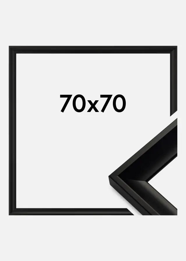 Ramme Öjaren Akrylglas Sort 70x70 cm