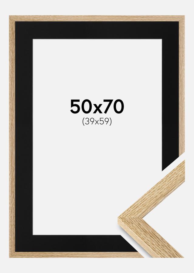 Ramme Selection Eg 50x70 cm - Passepartout Sort 40x60 cm