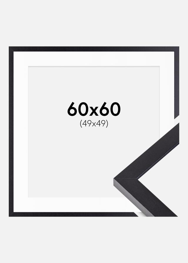 Ramme Selection Sort 60x60 cm - Passepartout Hvid 50x50 cm