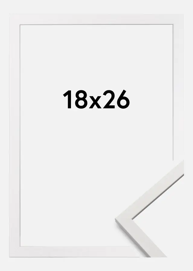 Ramme Edsbyn Akrylglas Hvid 18x26 cm
