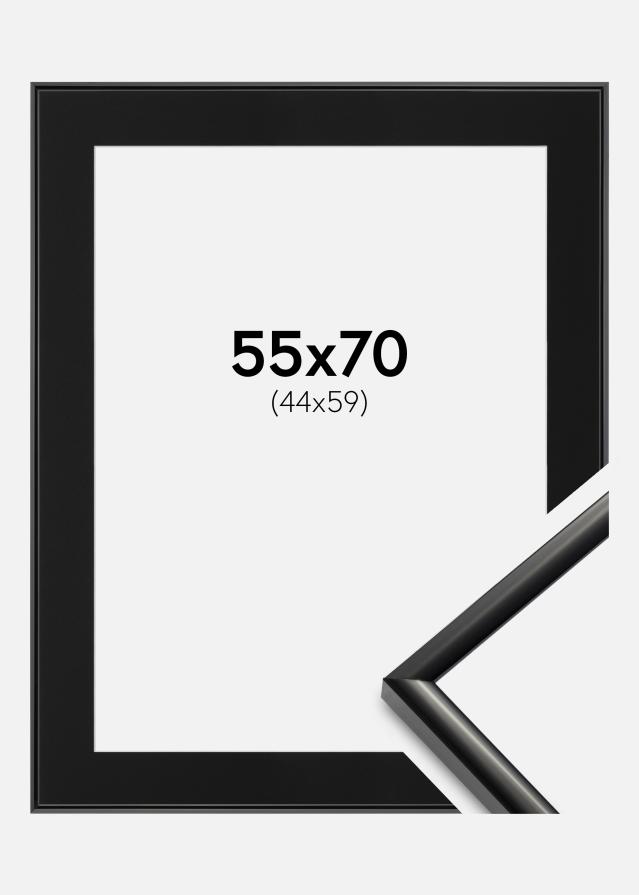 Ramme New Lifestyle Sort 55x70 cm - Passepartout Sort 45x60 cm