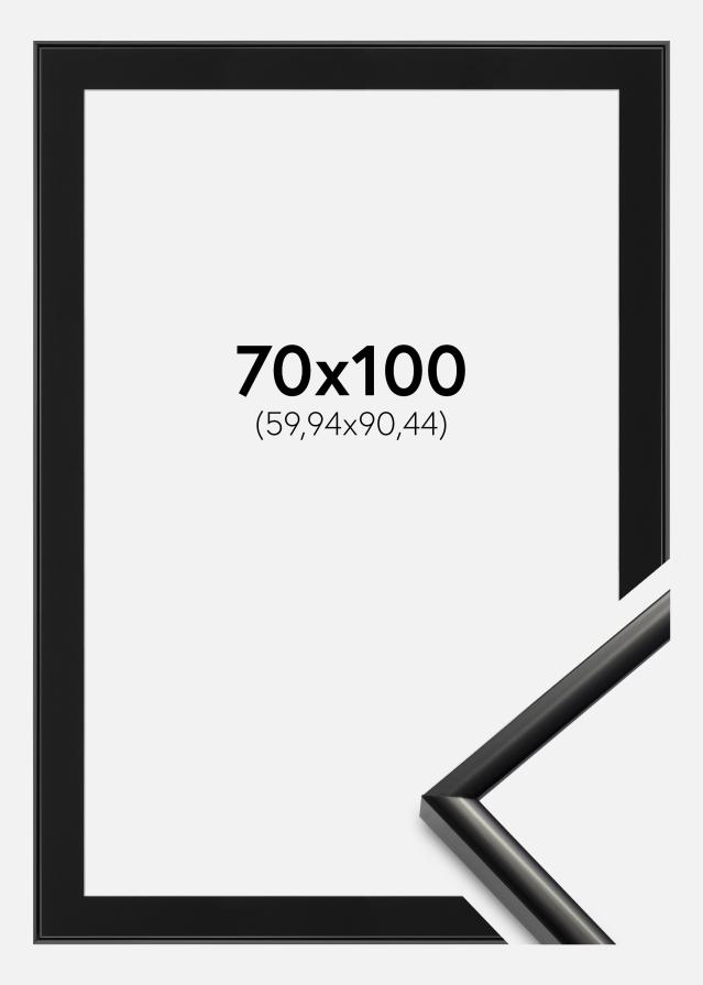 Ramme New Lifestyle Sort 70x100 cm - Passepartout Sort 24x36 inches